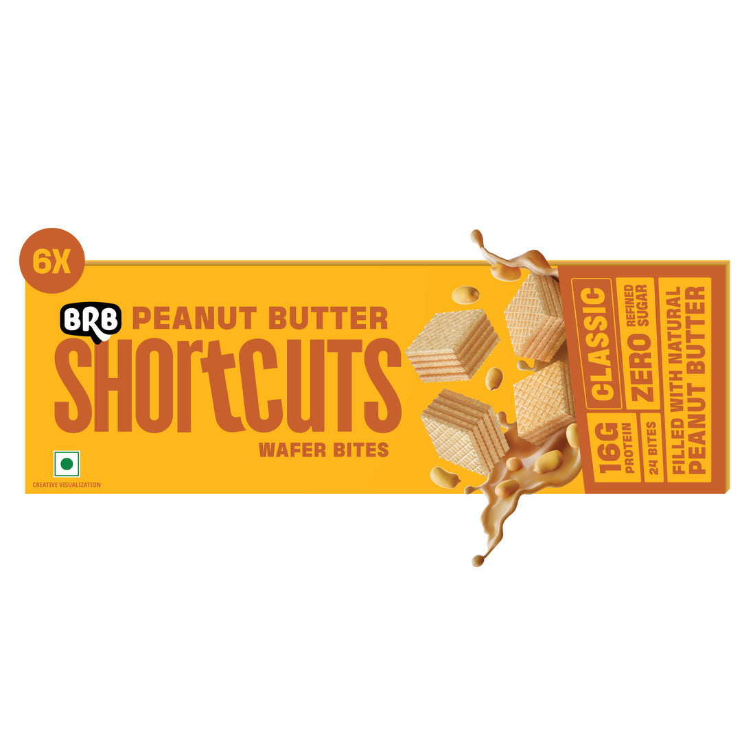 BRB Shortcuts - Peanut Butter Wafer Bites - Classic - Box of 6
