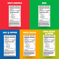 PARTY COMBO - 13 Packs - 13 Flavours X 1 Packs (48g each) - Potato Popped Chips, Rice Popped Chips & Corn Popped Chips