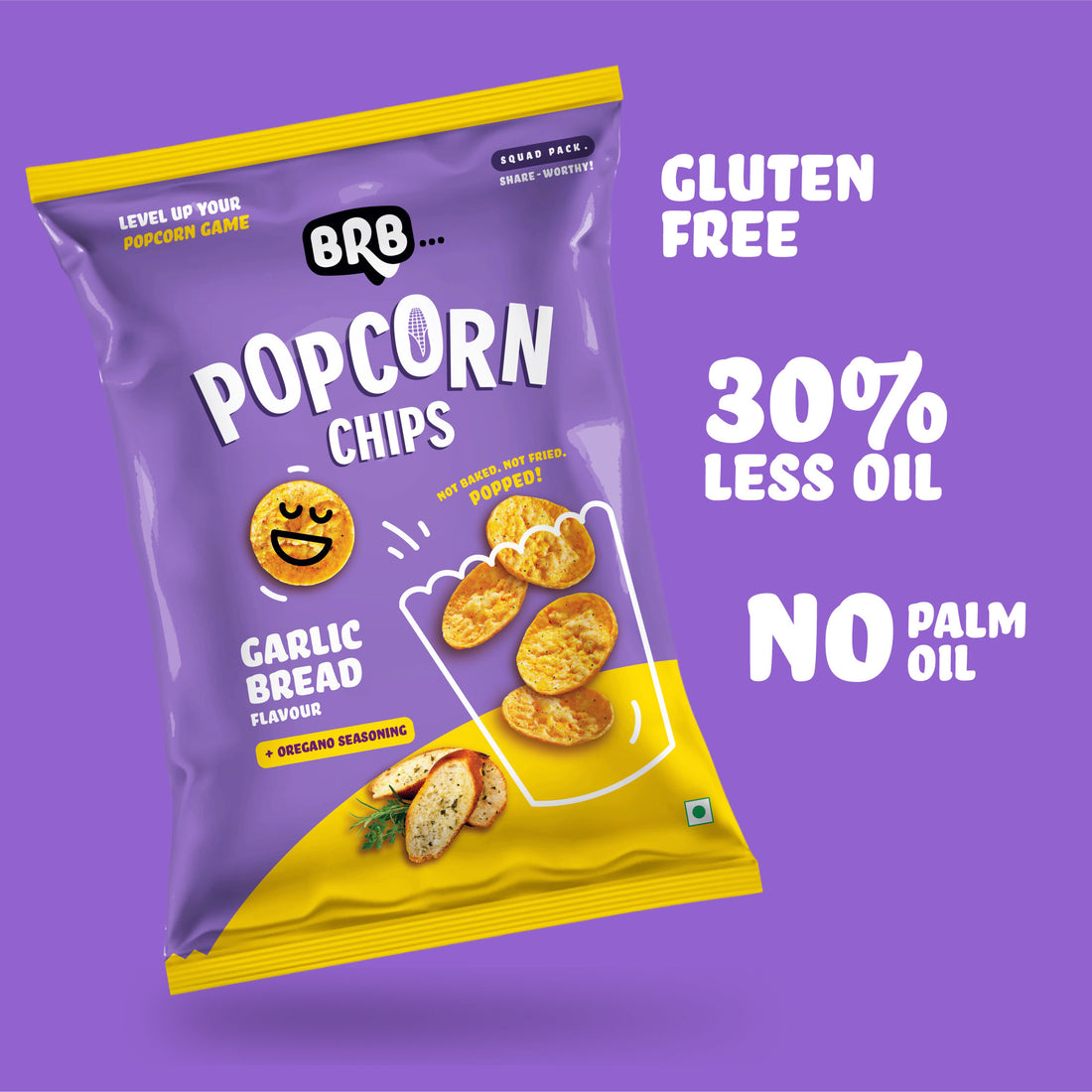 MEGA COMBO - 24 Packs - 12 Flavours X 2 Packs (48g each) - Potato Popped Chips, Rice Popped Chips & Corn Popped Chips