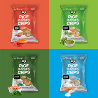 Rice Popped Chips - 20 Packs - 4 Flavours X 5 Packs (48g Each)